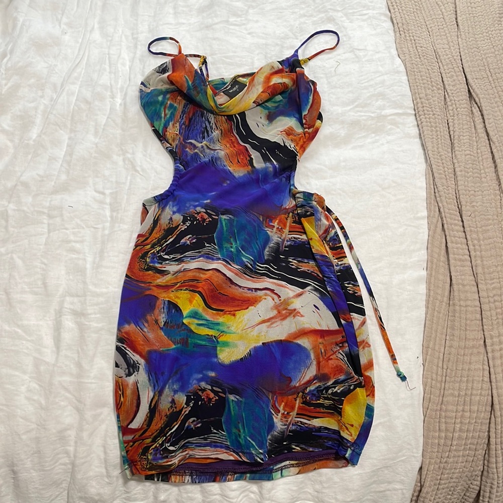 festival dress colorful size small